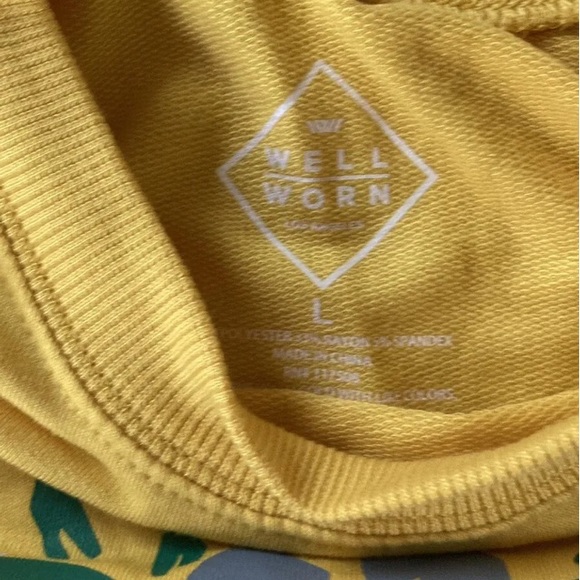 Target Exclusive  Yellow Long Sleeve Latino Heritage Shirt Large Flower Poderosa - Picture 8 of 8